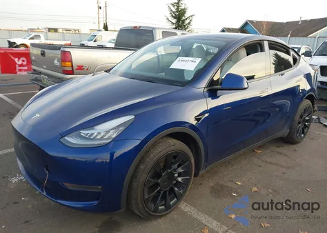 2020 Tesla Model Y Long Range Dual Motor All-Wheel Drive from USA, damaged, VIN 5YJYGDEE1LF056142